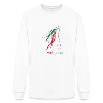 #MAHSAAMINI T-SHIRT IRAN PROTEST 2022 - T-shirt à manches longues Homme - blanc - Devant
