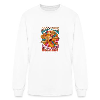 Good Vibes - Men's Long Sleeve T-Shirt - white - Front