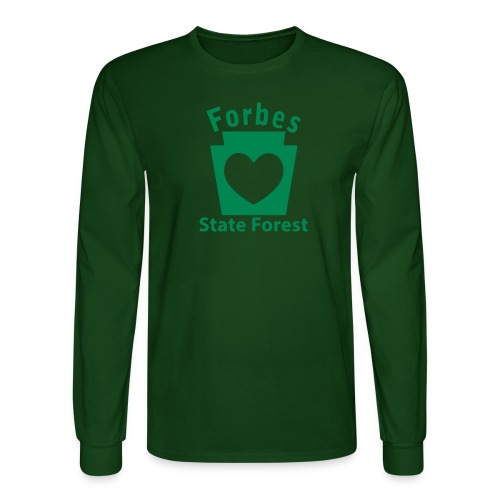 Forbes State Forest Keystone Heart - Men's Long Sleeve T-Shirt