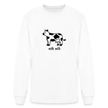 milk milk - Men's Long Sleeve T-Shirt - white - Front