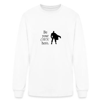 Hero - Men's Long Sleeve T-Shirt - white - Front