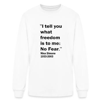 Nina Simone - Men's Long Sleeve T-Shirt - white - Front