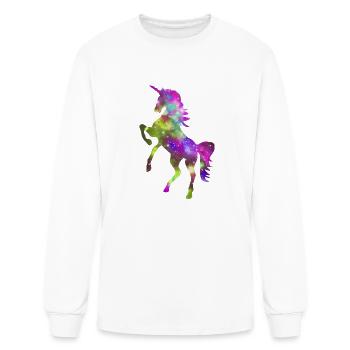 Galaxy Unicorn Altered Colors - Men's Long Sleeve T-Shirt - white - Front