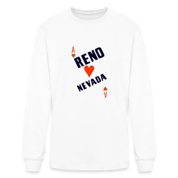 Vintage Reno Nevada - Men's Long Sleeve T-Shirt - white - Front