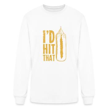 I d Boxing Hit That - Men's Long Sleeve T-Shirt - white - Front