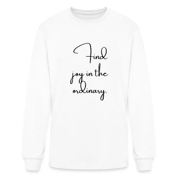 Find Joy - Men's Long Sleeve T-Shirt - white - Front