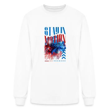 Stay In Motion - Men's Long Sleeve T-Shirt - white - Front