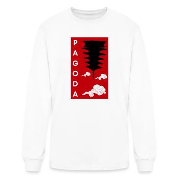 Pagoda Shadow - Men's Long Sleeve T-Shirt - white - Front