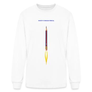 North Korean Pencil - Men's Long Sleeve T-Shirt - white - Front