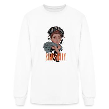 "Simplicity" - Men's Long Sleeve T-Shirt - white - Front