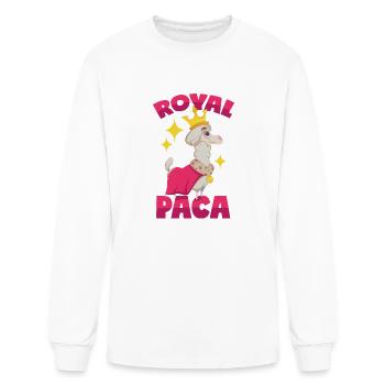 Royal Alpaca Royalpaca Pun - Men's Long Sleeve T-Shirt - white - Front