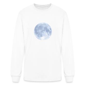 Luminous Super Moon - Men's Long Sleeve T-Shirt - white - Front