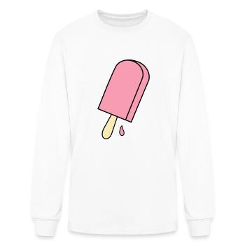 ice cream - Men's Long Sleeve T-Shirt - white - Front