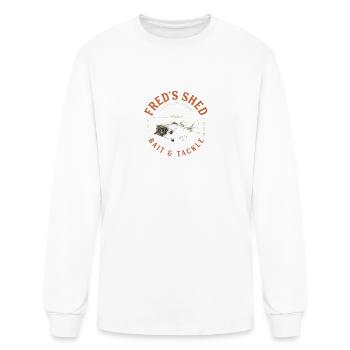 Fred's Shed Bait & Tackle - Men's Long Sleeve T-Shirt - white - Front