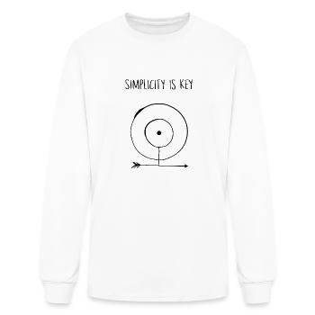 Simplicity - Men's Long Sleeve T-Shirt - white - Front