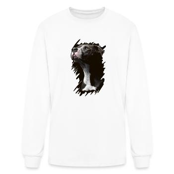 Staffordshire Bull Terrier - Men's Long Sleeve T-Shirt - white - Front
