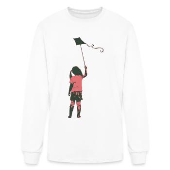 THE KITE1 - Men's Long Sleeve T-Shirt - white - Front