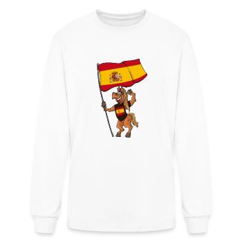 Spanish fan horse - Men's Long Sleeve T-Shirt - white - Front