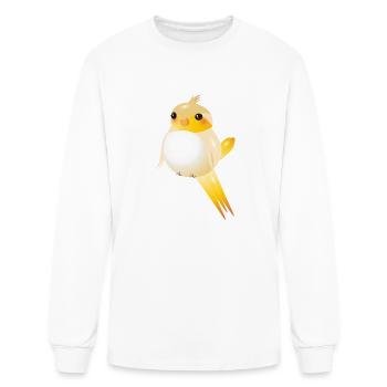 plump canary in kawaii style - Men's Long Sleeve T-Shirt - white - Front