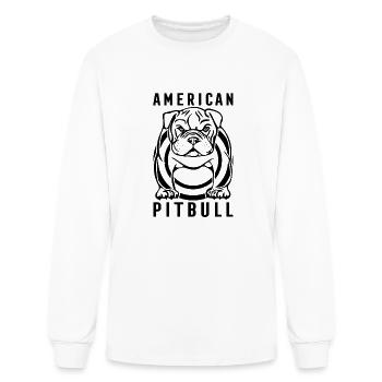 American Pitbull - Men's Long Sleeve T-Shirt - white - Front