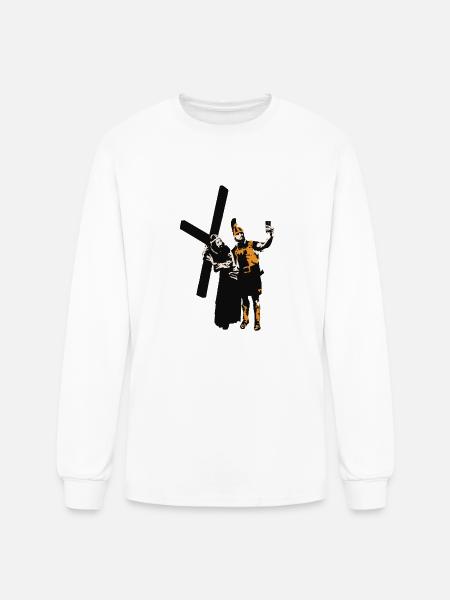 Selfie with Jesus - Men's Long Sleeve T-Shirt - white