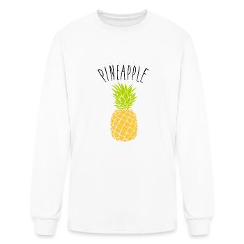 Pineapple - Men's Long Sleeve T-Shirt - white - Front