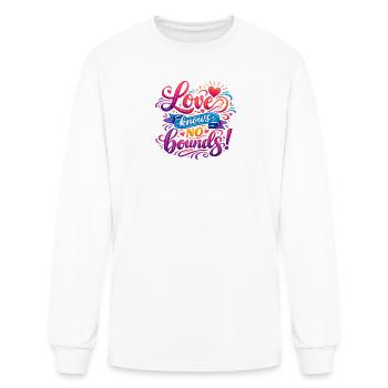 Love knows no bounds - Men's Long Sleeve T-Shirt - white - Front