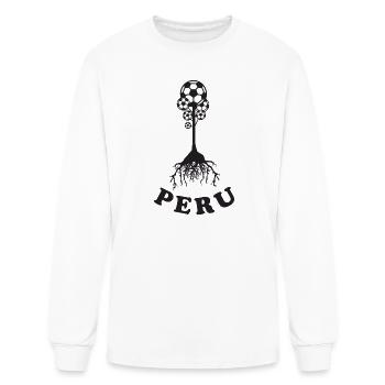 Peru Soccer Futbol Team - Men's Long Sleeve T-Shirt - white - Front
