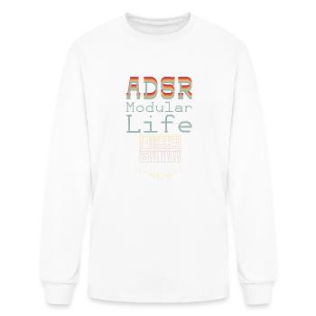 ADSR modular life Electronic Music Gifts synth - Men's Long Sleeve T-Shirt - white - Front