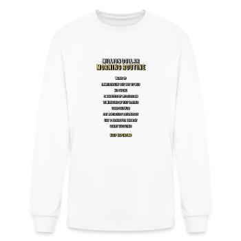 Million Dollar Morning Routine Entrepreneur - Men's Long Sleeve T-Shirt - white - Front