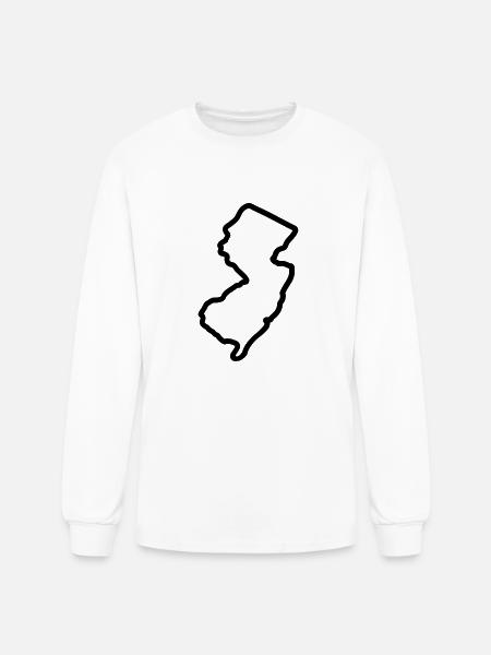 New Jersey - Men's Long Sleeve T-Shirt - white