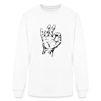 ok - Men's Long Sleeve T-Shirt - white - Front