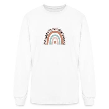 Dietician Rainbow Leopard Funny Dietician - Men's Long Sleeve T-Shirt - white - Front