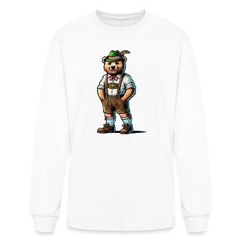 Bavarian Bear - Men's Long Sleeve T-Shirt - white - Front