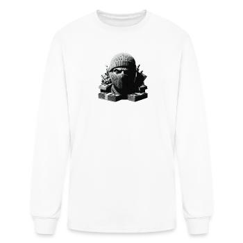 Urban Bandit Skull - Men's Long Sleeve T-Shirt - white - Front