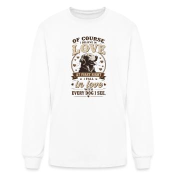 Love at First Sight: Every Dog I See - Men's Long Sleeve T-Shirt - white - Front