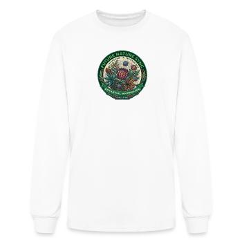 Botanical Maximalism: Tech Floral - Men's Long Sleeve T-Shirt - white - Front