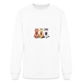 Funny Cat Lover Cat Back for a Cat Lover - Men's Long Sleeve T-Shirt - white - Front