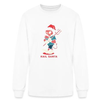 Hail Santa - Men's Long Sleeve T-Shirt - white - Front