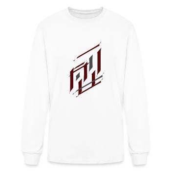 abstract - Men's Long Sleeve T-Shirt - white - Front