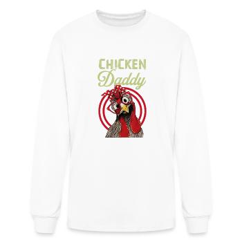 Chicken Daddy - Men's Long Sleeve T-Shirt - white - Front