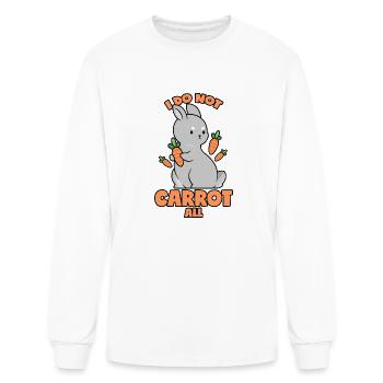 Carrots Pun Funny Rabbit Carrot - Men's Long Sleeve T-Shirt - white - Front