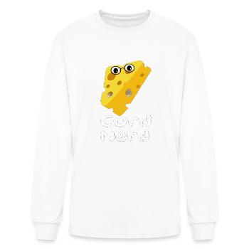 Cord nurd Funny Cheese Pun Master of Cheeseology - Men's Long Sleeve T-Shirt - white - Front