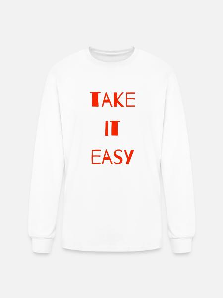 take it easy - Men's Long Sleeve T-Shirt - white