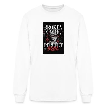 Broken Code, Perfect Soul - Men's Long Sleeve T-Shirt - white - Front