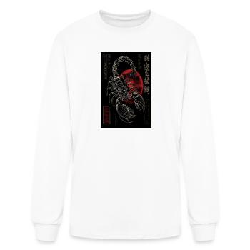 Scorpion in Ink under Red Sun - Men's Long Sleeve T-Shirt - white - Front
