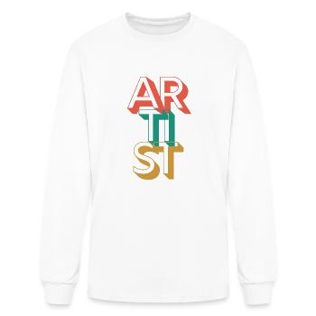 Retro Artist - Men's Long Sleeve T-Shirt - white - Front