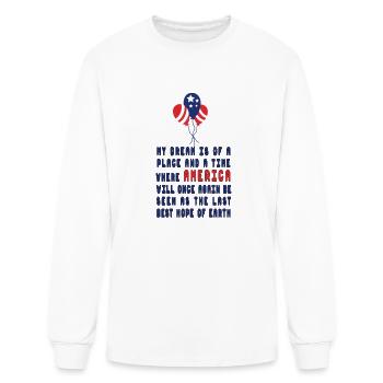 happy president's day 2023 , gift president's day - Men's Long Sleeve T-Shirt - white - Front