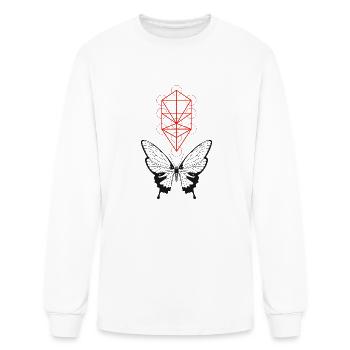 Holy Geometry Butterfly - Men's Long Sleeve T-Shirt - white - Front