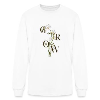 Grow Orchid - Men's Long Sleeve T-Shirt - white - Front